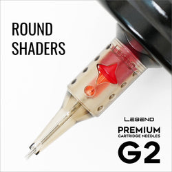 Legend Premium Cartridges G2 (2. Gen.) – Round Shader – #12 (0,35 mm) – 20 Stück/Box