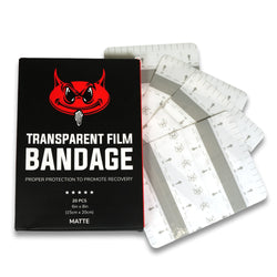 CAM Transparente Nachsorge-Bandage (zugeschnittene Blätter) - 20 Blätter - 15cm x 20cm - Matt