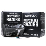 Gorilla Black Twin Blade Rasierer (50/Box) – Preis pro Box