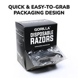 Gorilla Black Twin Blade Rasierer (50/Box) – Preis pro Box