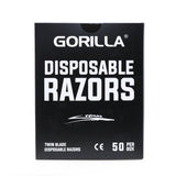 Gorilla Black Twin Blade Rasierer (50/Box) – Preis pro Box