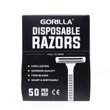 Gorilla Black Twin Blade Rasierer (50/Box) – Preis pro Box