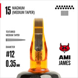 CAM x AMI JAMES Cartridges – Magnums – #12 (0.35 mm) – 20 Stück/Box