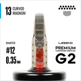 Legend Premium Cartridges G2 (2. Gen.) - Curved Magnums - #12 (0,35 mm) - 20 Stk./Box