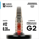Legend Premium Cartridges G2 (2. Gen.) - Curved Magnums - #12 (0,35 mm) - 20 Stk./Box