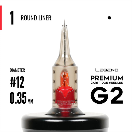 Legend Premium Cartridges G2 (2. Gen.) - Round Liners - #12 (0,35 mm) - 20 Stk./Box