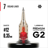 Legend Premium Cartridges G2 (2. Gen.) - Round Liners - #12 (0,35 mm) - 20 Stk./Box
