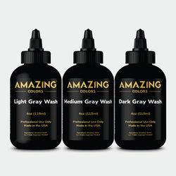 Graue Waschtöne (3er Set) - Amazing Colors (120ml)