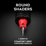 Legend Comfort Grip Cartridges - Round Shaders - #12 (0,35mm) - 20 Stück/Box