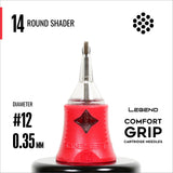 Legend Comfort Grip Cartridges - Round Shaders - #12 (0,35mm) - 20 Stück/Box