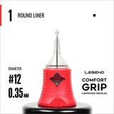 Legend Comfort Grip Cartridges – Round Liner – #12 (0,35 mm) – 20 Stück/Box