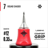 Legend Comfort Grip Cartridges - Round Shaders - #12 (0,35mm) - 20 Stück/Box