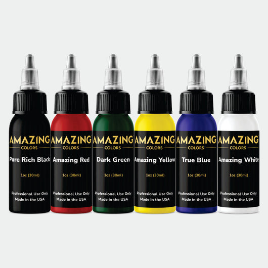 Amazing Colors Tintenset - Traditional Set - 6 Farben (30ml)